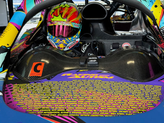 Name on Austin’s Race Car