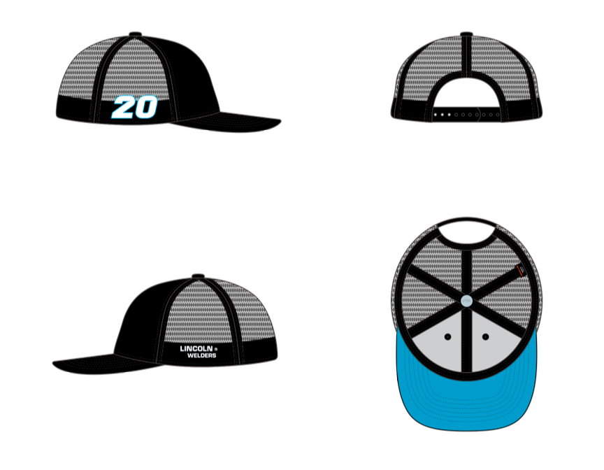 NEW 2026 RWA HAT AQUA AND BLACK